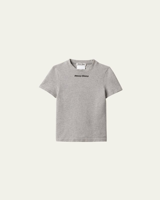 Short-Sleeve Rib T-Shirt